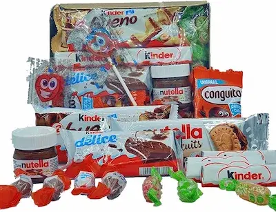 Bandeja Chocolates Kinder - Nutella - Conguitos